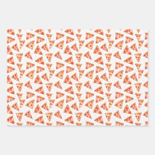 Pizza Palette Wrapping Paper Geschenkpapier Set (Vorderseite 2)