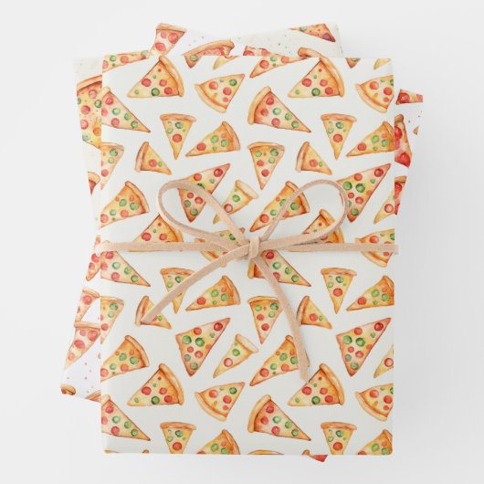 Pizza Palette Wrapping Paper Geschenkpapier Set (Beispiel)