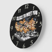 Pizza Pals Große Wanduhr (Winkel)