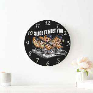 Pizza Pals Große Wanduhr
