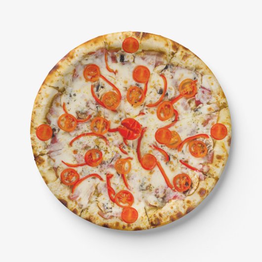 Pizza Pappteller (Vorderseite)
