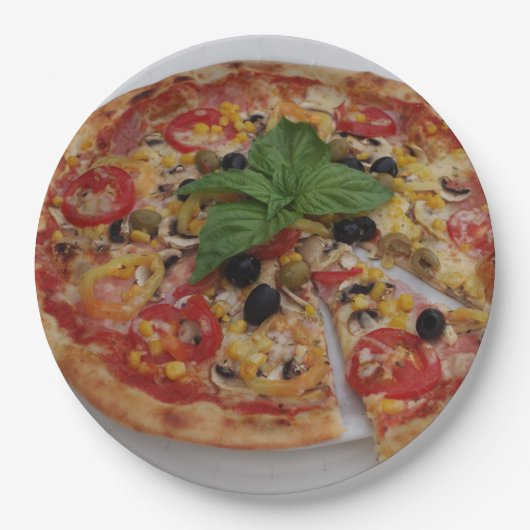 Pizza Pappteller (Vorderseite)
