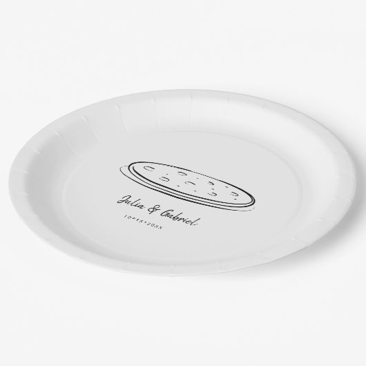 Pizza Pappteller (Schrägansicht)