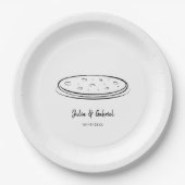 Pizza Pappteller (Vorderseite)