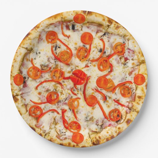Pizza Pappteller (Vorderseite)