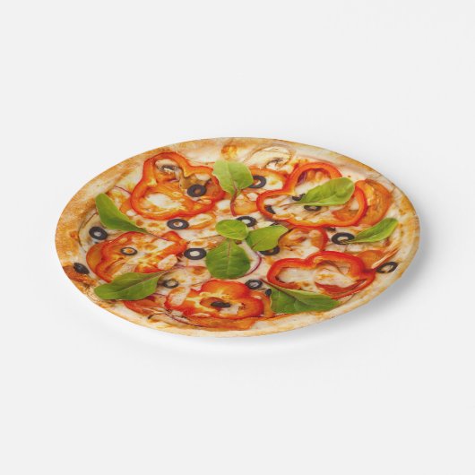 Pizza Pappteller (Schrägansicht)