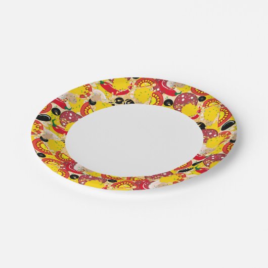 Pizza Pappteller (Schrägansicht)