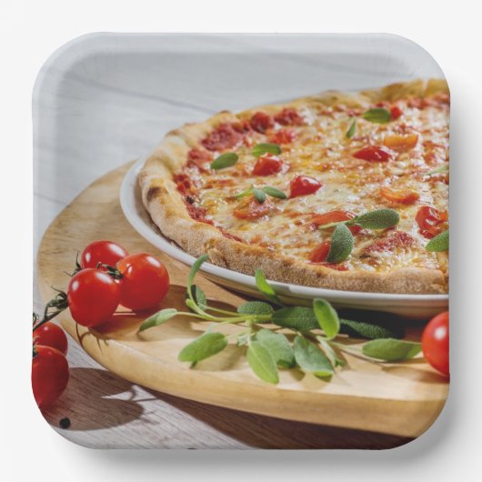 Pizza Pappteller (Vorderseite)