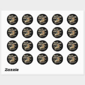 Pizza Paradise Runder Aufkleber (Blatt)