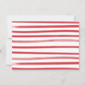 Pizza Party 4. Geburtstag Moderne Einladung (Rückseite)