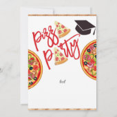 Pizza Party Abschluss Einladung (Rückseite)
