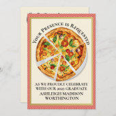 PIZZA PARTY / Abschluss / etc. Einladung (Vorne/Hinten)