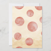 Pizza Party Babydusche Bear Schnuller Niedlich Rus Einladung (Rückseite)