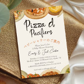 Pizza Party Babydusche Italienische Küche Einladung