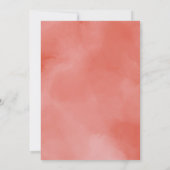 Pizza Party Babydusche Pepparoni Wasserfarbe Retro Einladung (Rückseite)