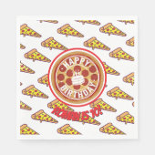 Pizza Party Birthday Decor | Fun Pizza Slice Theme Serviette (Vorderseite)
