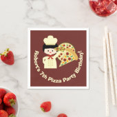 Pizza Party Birthday Paper Napkins Serviette (Beispiel)