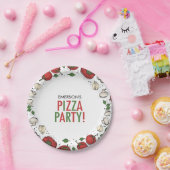 Pizza Party Birthday Paper Plate Pappteller (Party)