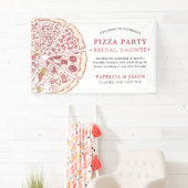 Pizza-Party | Brautparty-Banner Banner (Insitu)