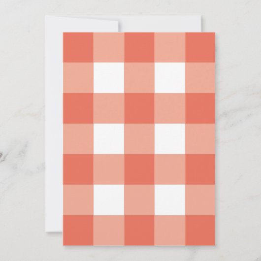 Pizza Party Chalkboard Red Gingham Adult Geburtsta Einladung (Rückseite)