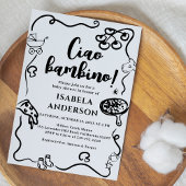 Pizza Party, Ciao Bambino Kinderdusche Einladung