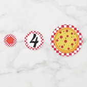 Pizza Party Confetti Tischdekor Konfetti (Rückseiten)