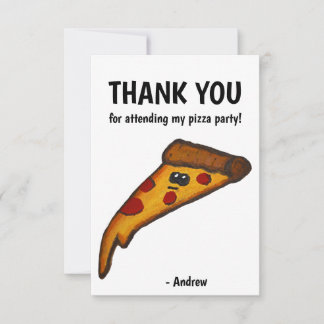 Pizza-Party Danke