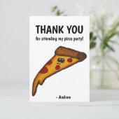 Pizza-Party Danke (Stehend Vorderseite)