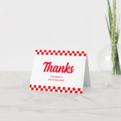 Pizza Party Danke Karte (Vorderseite)