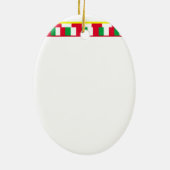 Pizza-Party-Dekoration Keramik Ornament (Hinten)