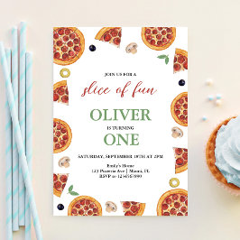 Pizza-Party, ein Stück Spaß EINE Pizza-Party zum G Einladung