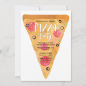 Pizza-Party Einladung (Vorderseite)