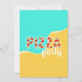 Pizza-Party Einladung (Rückseite)