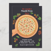 Pizza-Party Einladung (Vorne/Hinten)