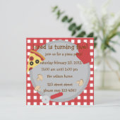 Pizza Party! Einladung (Stehend Vorderseite)