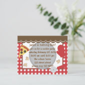 Pizza Party! Einladung (Stehend Vorderseite)