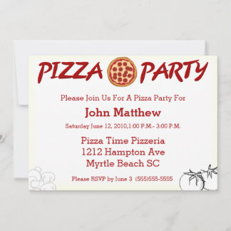 Pizza-Party Einladung