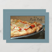 Pizza-Party Einladung (Vorne/Hinten)