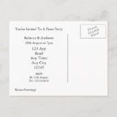 Pizza-Party Einladung (Rückseite)