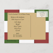 Pizza-Party Einladung (Rückseite)