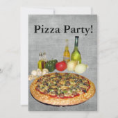 Pizza-Party Einladung (Vorderseite)