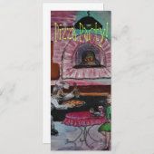 Pizza-Party Einladung (Vorne/Hinten)