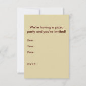 Pizza-Party Einladung (Rückseite)