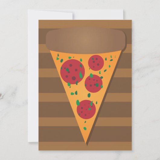 Pizza-Party Einladung (Rückseite)