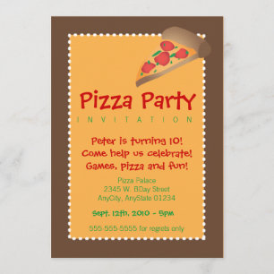 Pizza-Party Einladung