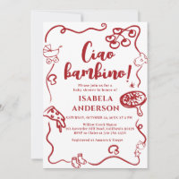 Pizza-Party-Einladung "Ciao Bambino" zur Babyparty