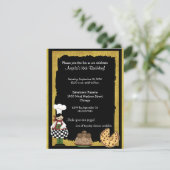 Pizza-Party Einladung des Bonbon-16 (Stehend Vorderseite)