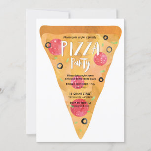 Pizza-Party-Einladung Einladung