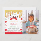 Pizza-Party Einladungen für Kinder (Vorderseite)