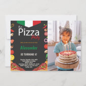 Pizza-Party Einladungen für Kinder (Vorderseite)